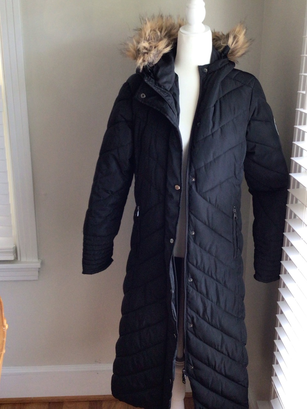Madden Girl Long Quilted Maxi Puffer Coat